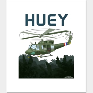 Huey Utility Helicopter Military Armed Forces Novelty Gift Posters and Art